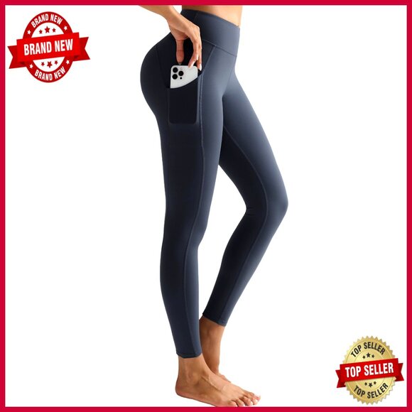 Pants - High Waist Leggings with Pockets, Tummy Control, Buttery Soft Yoga Pants